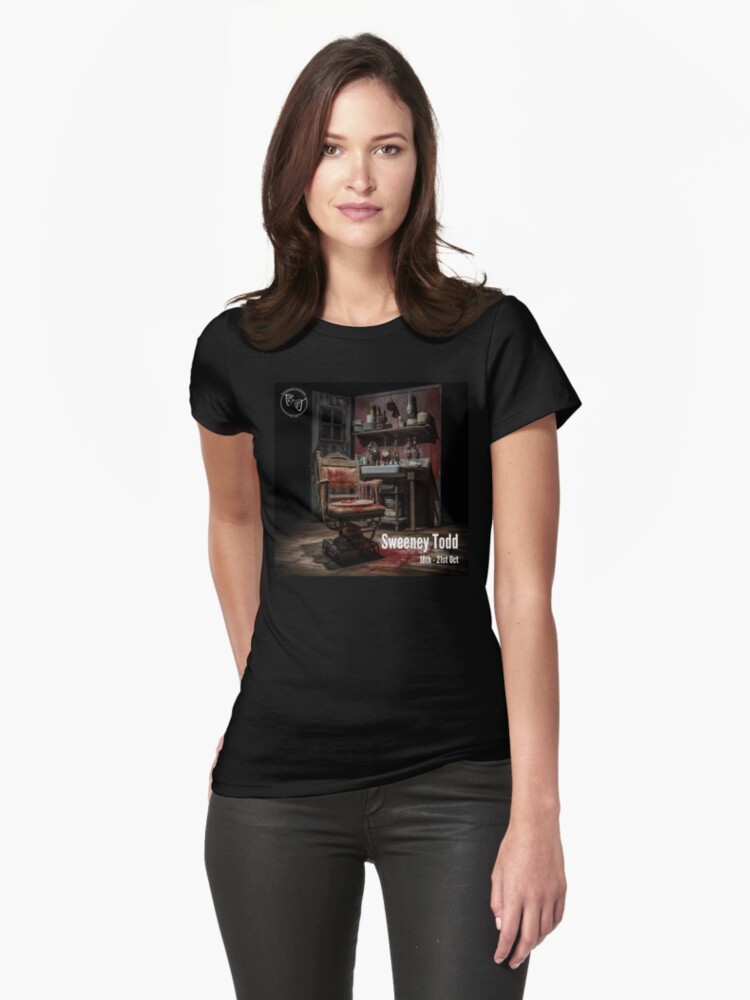 Thumbnail 1 of 3, Fitted T-Shirt, Lytton Players - Sweeney Todd designed and sold by LyttonPlayers.