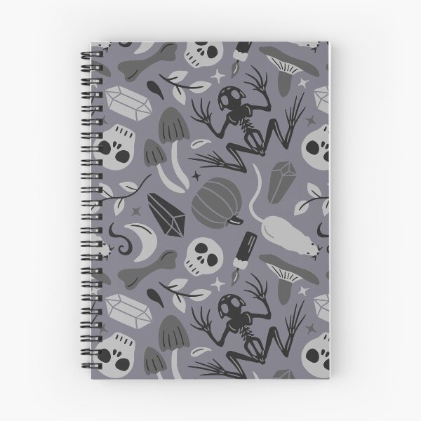 Item preview, Gothic witchcraft collection in shades of gray - gray purple background designed and sold by Muxune.