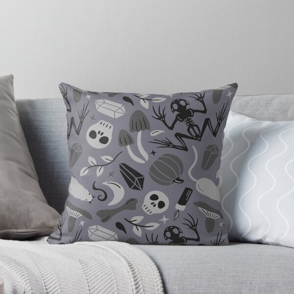 Item preview, Gothic witchcraft collection in shades of gray - gray purple background designed and sold by Muxune.
