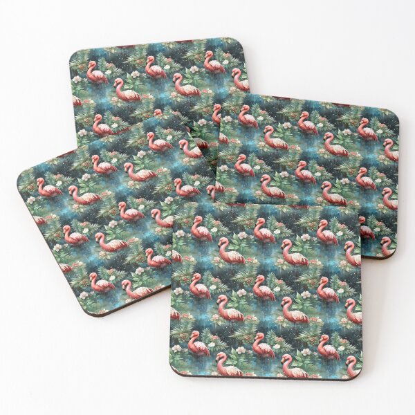 Item preview, Christmas Flamingos with mistletoe designed and sold by Gatterwe.