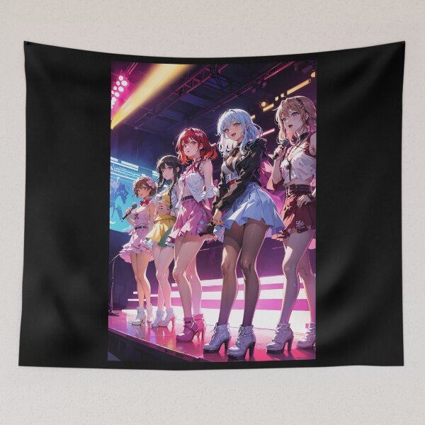 Item preview, J-Pop / Idol All Girl Band - On Stage - Anime Style  designed and sold by Seneku-Design.