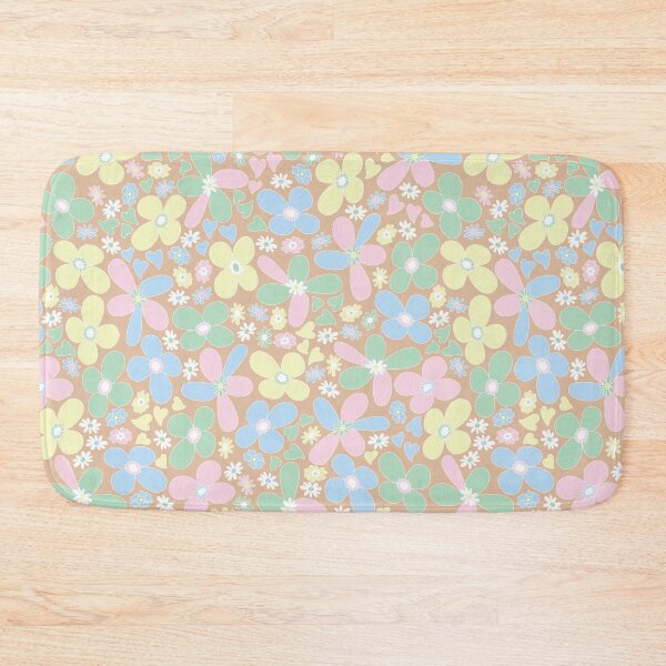 Item preview, VINTAGE PASTEL BOHO RETRO 60S 70S FLOWER PATTERN DANISH SCANDINAVIAN STYLE  designed and sold by blomastudios.