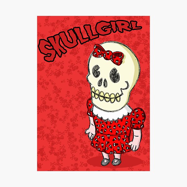 Item preview, Skullgirl designed and sold by ZOMBIETEETH.