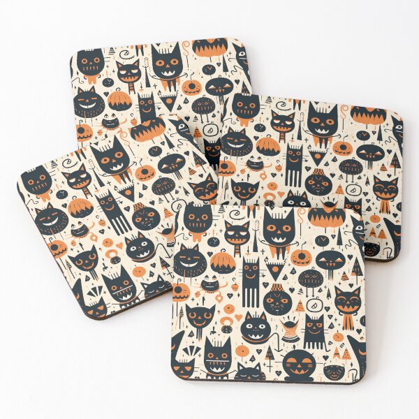 Item preview, Halloween Cat Print designed and sold by Inky-Spiration.