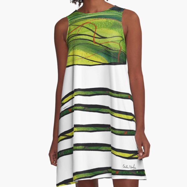 Windy Spin Up by Cecile Grace Charles A-Line Dress