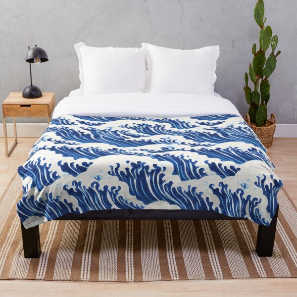Item preview, The great wave off Kanagawa reimagined pattern designed and sold by 29Bumblebee.