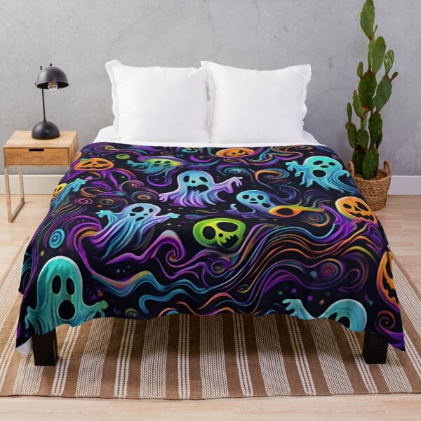 Item preview, Halloween Psychedelic Ghosts and Pumpkins. designed and sold by ExtraEm.