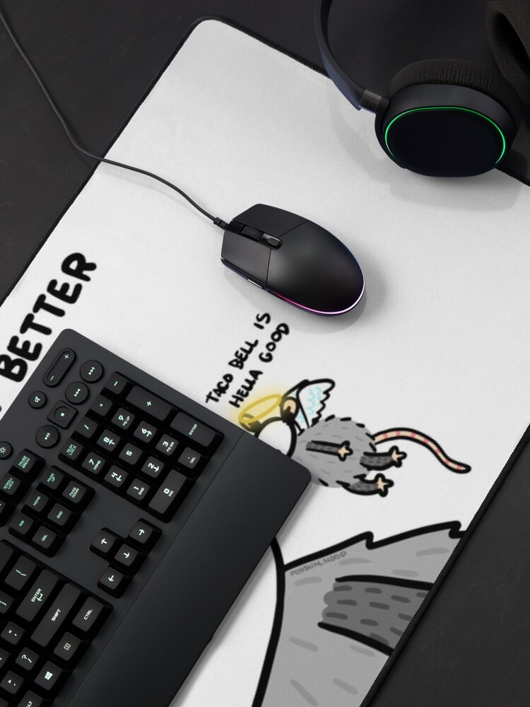 Thumbnail 4 of 5, Mouse Pad, not helpful designed and sold by possum-mood.