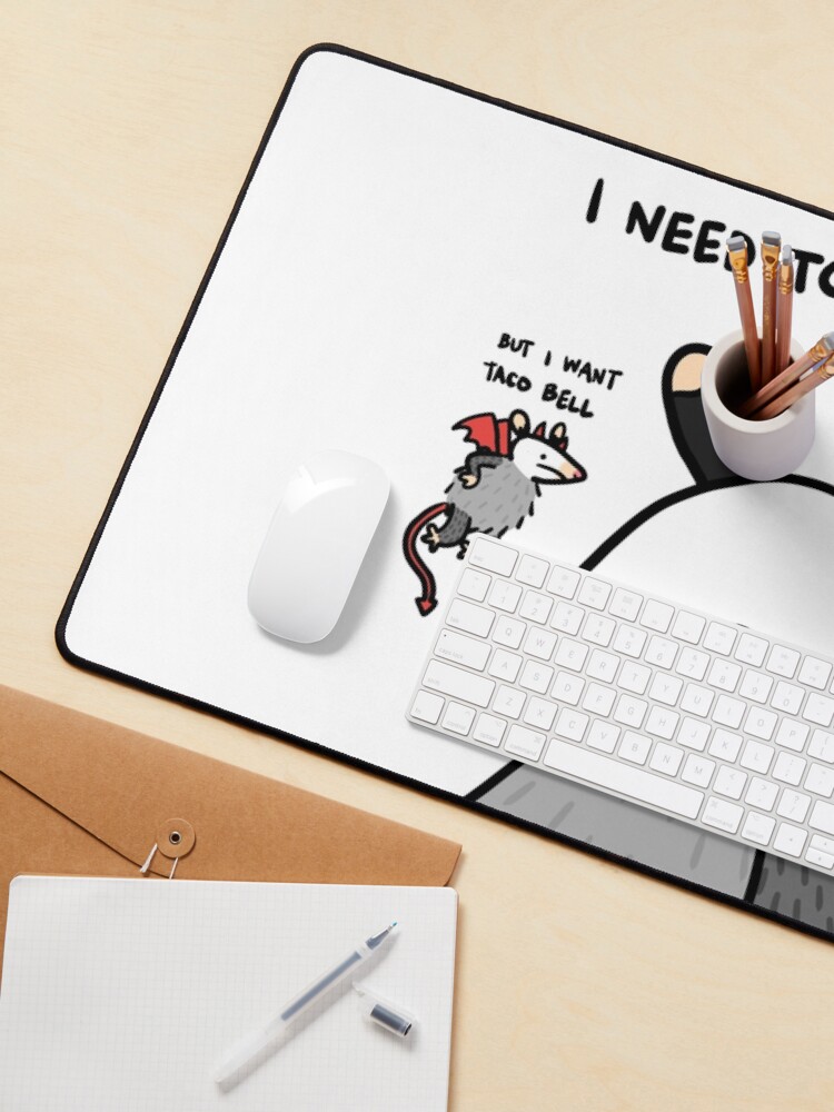 Thumbnail 3 of 5, Mouse Pad, not helpful designed and sold by possum-mood.