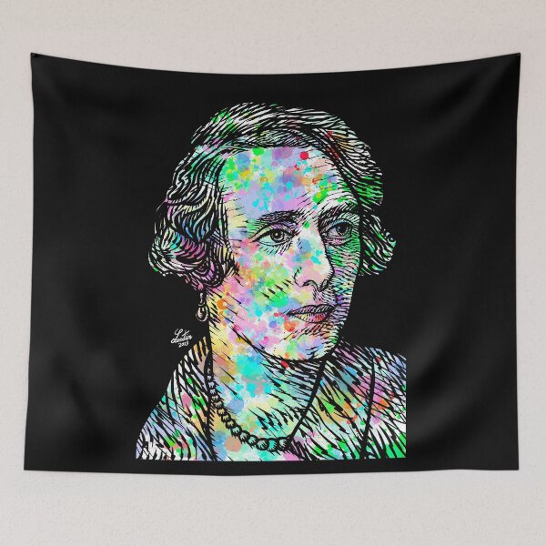 Item preview, VITA SACKVILLE-WEST ink and watercolor portrait designed and sold by lautir.