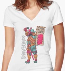 Daimyo DOOM Women's Fitted V-Neck T-Shirt
