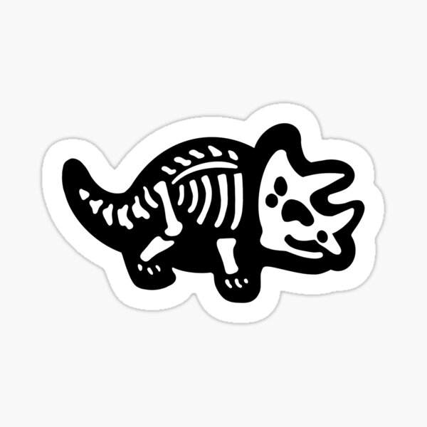 Item preview, Triceratops Skeleton, Dinosaur fossil  designed and sold by MyQueerBubble.