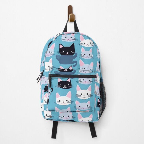 Item preview, Cute blue kitten faces pattern designed and sold by 29Bumblebee.