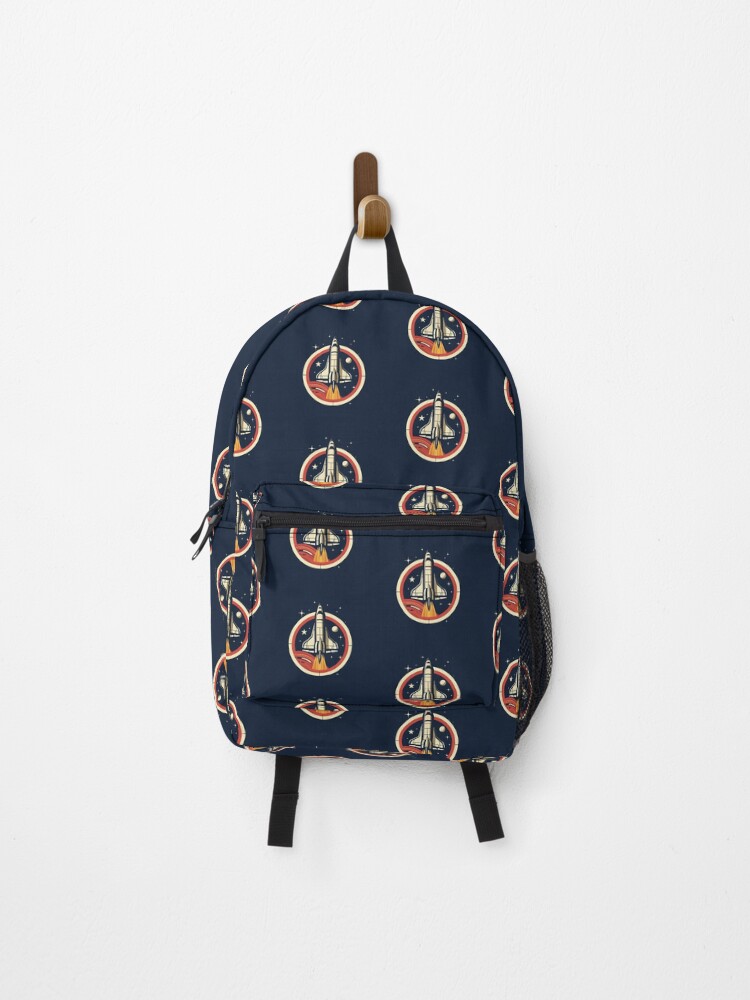 Thumbnail 1 of 3, Backpack, Space Shuttle Launch Retro designed and sold by MagicColorPrint.