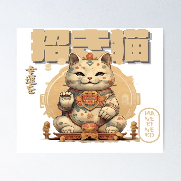 Item preview, Maneki-neko: The Fortune Beckoning Lucky Cat Design designed and sold by AA-AlwaysArt.