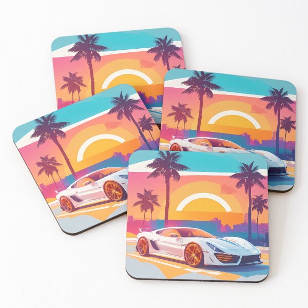 Item preview, Miami Dreams - Stylistic Beach Scene, Summer Vibes designed and sold by Seneku-Design.
