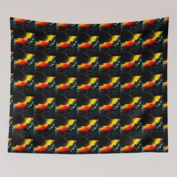 Item preview, Abstract painting dark two-colors designed and sold by spoo-art.