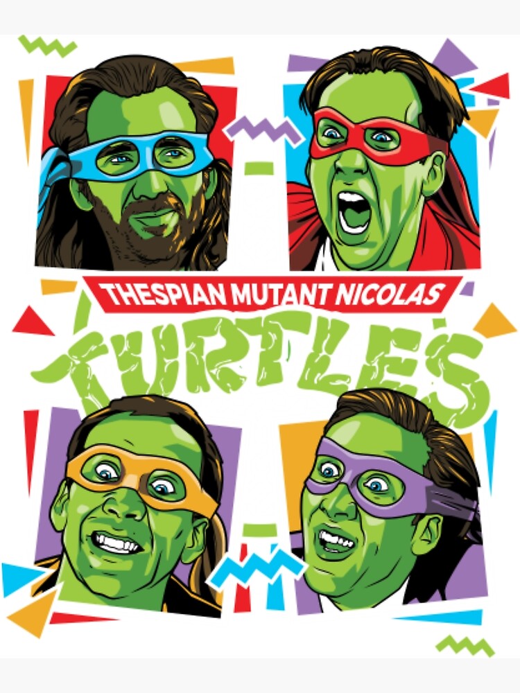 Nicolas Cage X Teenage Mutant Ninja Turtles Thespian Mutant