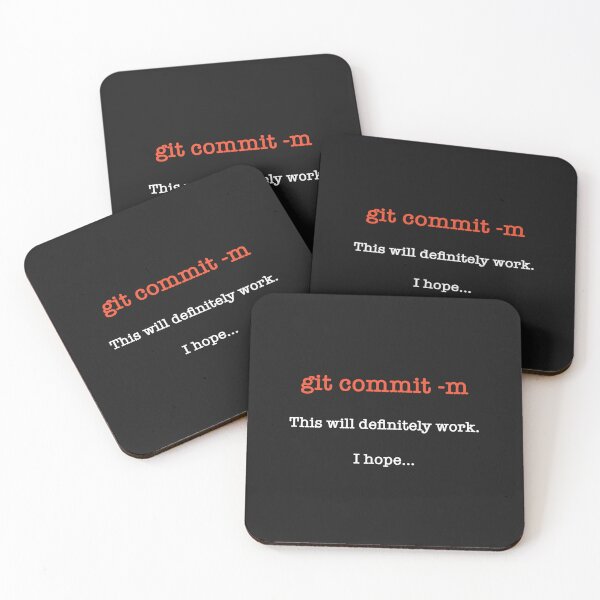 Item preview, git commit -m, This will definitely work. I hope.. designed and sold by Code  Monkeys.