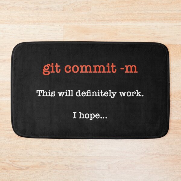 Item preview, git commit -m, This will definitely work. I hope.. designed and sold by Code  Monkeys.
