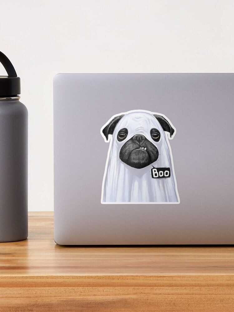 Pug boxer Sticker for Sale by NIKITA KORENKOV NikKor