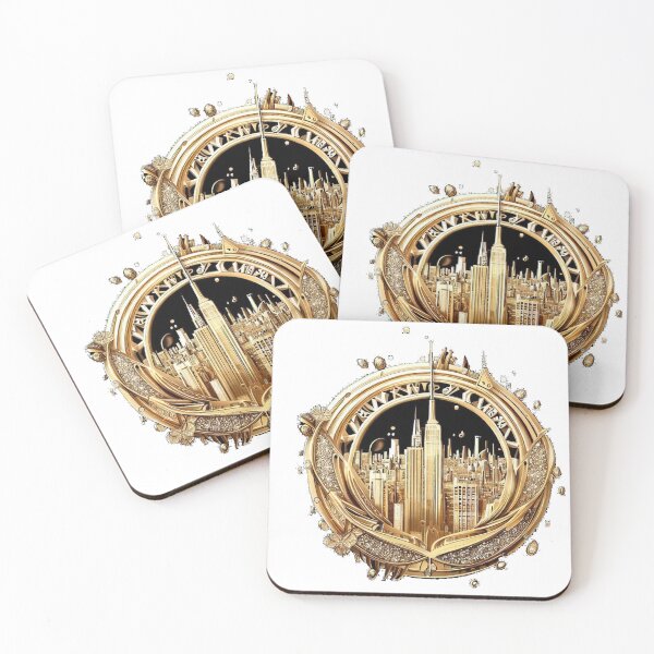 Item preview, gold, new york,  designed and sold by KICIART.