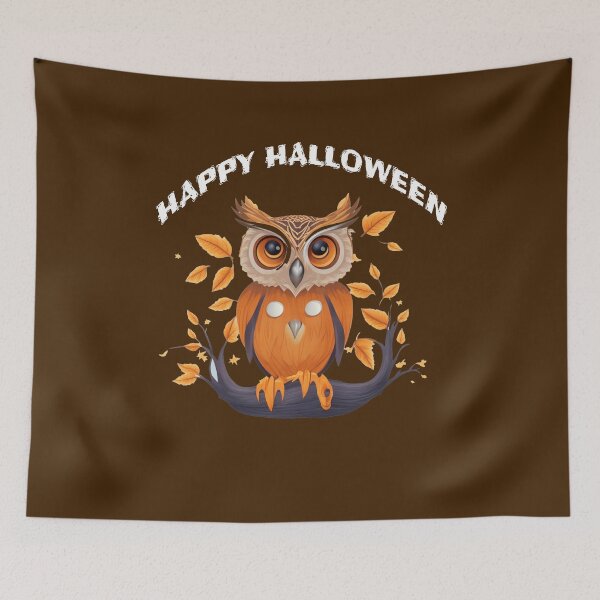 Item preview, A cute Owl in pumpkin celebrating Halloween designed and sold by halazidan.