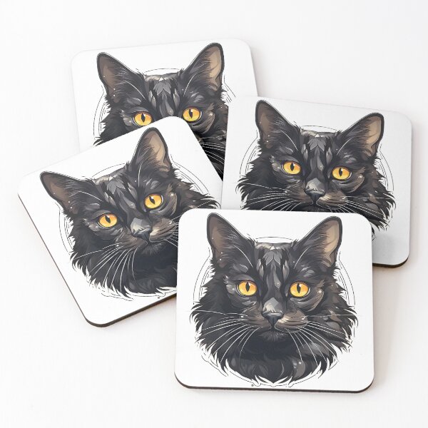 Item preview, Copy of Enigmatic black cat designed and sold by oilidesing.