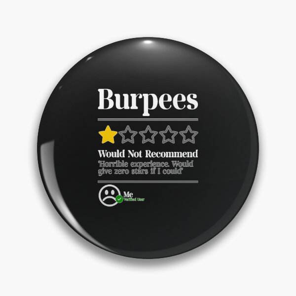 Item preview, Burpees Do Not Recommend 1 Star Rating Funny Gym Workout NL designed and sold by SkyeNielse.