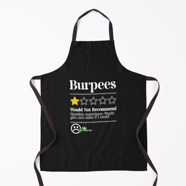 Item preview, Burpees Do Not Recommend 1 Star Rating Funny Gym Workout NL designed and sold by SkyeNielse.