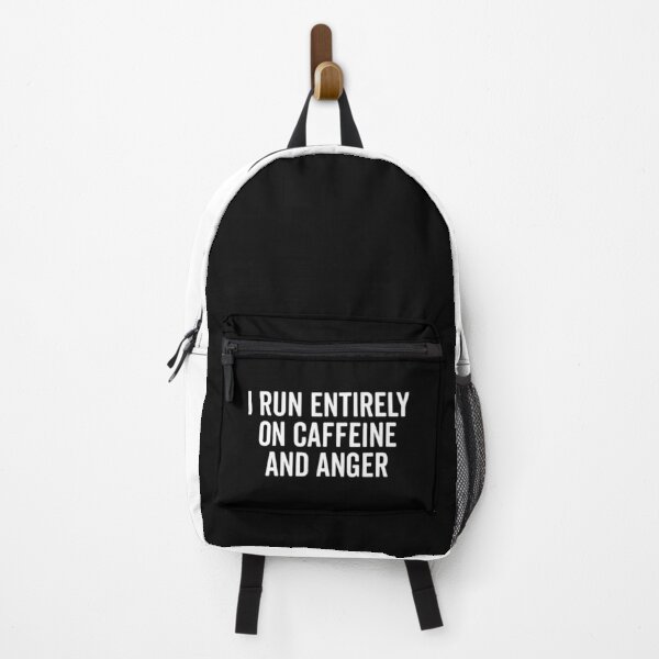 Item preview, I Run On Caffeine And Anger Funny Coffee Quote designed and sold by quarantine81.