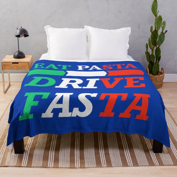 Item preview, Eat pasta drive fasta Blue designed and sold by Warrioll.