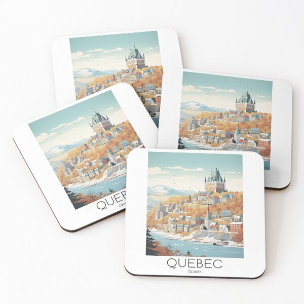 Item preview, A Vintage Travel Illustration of Quebec - Canada  designed and sold by GoodOldVintage.