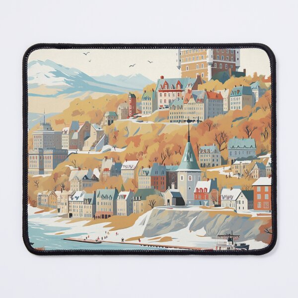 Item preview, A Vintage Travel Illustration of Quebec - Canada  designed and sold by GoodOldVintage.