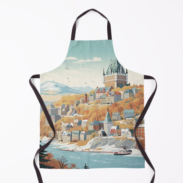 Item preview, A Vintage Travel Illustration of Quebec - Canada designed and sold by GoodOldVintage.