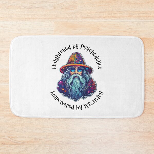 Item preview, Enlightened by Psychedelics, Empowered by Wizardry - Black Text designed and sold by LMBoutique.