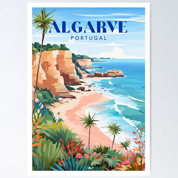 Item preview, Algarve Portugal Travel Print designed and sold by ArtVueStudio.