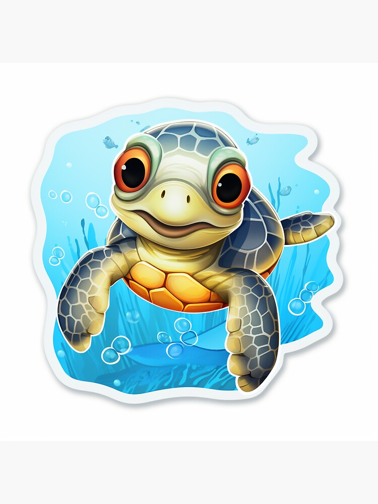 Tiny Sea Turtle Sticker