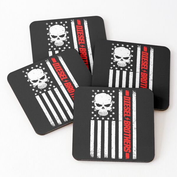 Item preview, Diesel-Brothers-Grungy-American-Flag-Skull-Graphic-T-Shirt designed and sold by CahillDenese.