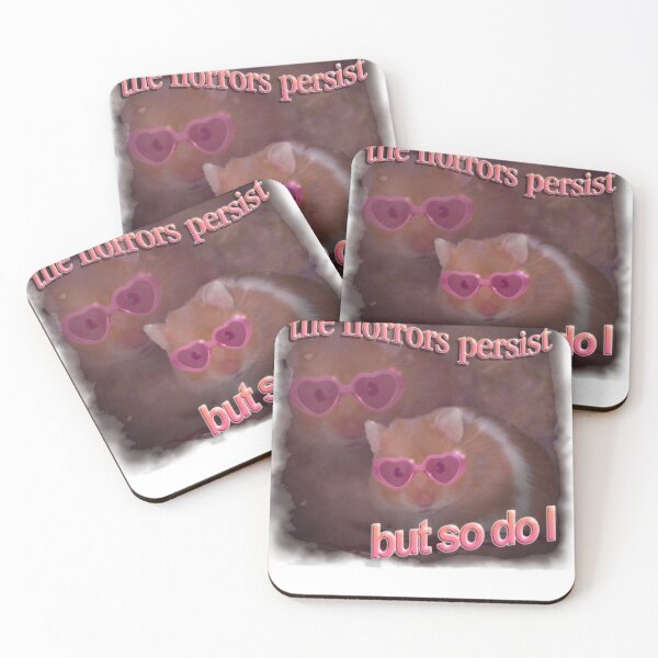 Item preview, The horrors persist but so do I hamster word art Classic designed and sold by bioylivotif.