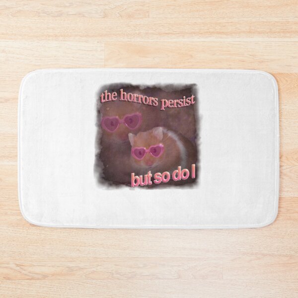 Item preview, The horrors persist but so do I hamster word art Classic designed and sold by bioylivotif.