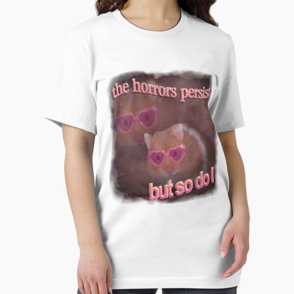 Item preview, The horrors persist but so do I hamster word art Classic designed and sold by bioylivotif.