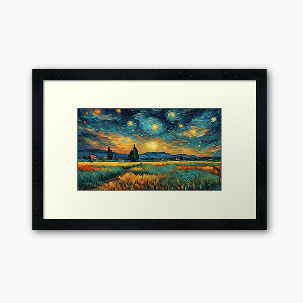Aperçu de l'œuvre Ciel nocturne de Van Gogh créée et vendue par MartialArtisan.