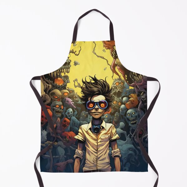 Item preview, Demonic spectacle: man between skulls and yellow glow designed and sold by ArrangedDesigns.