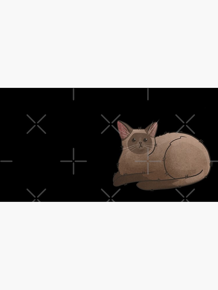 Thumbnail 5 of 5, Mouse Pad, Chocolate Point Burmese Cat Loaf - Cat lovers gifts designed and sold by FelineEmporium.