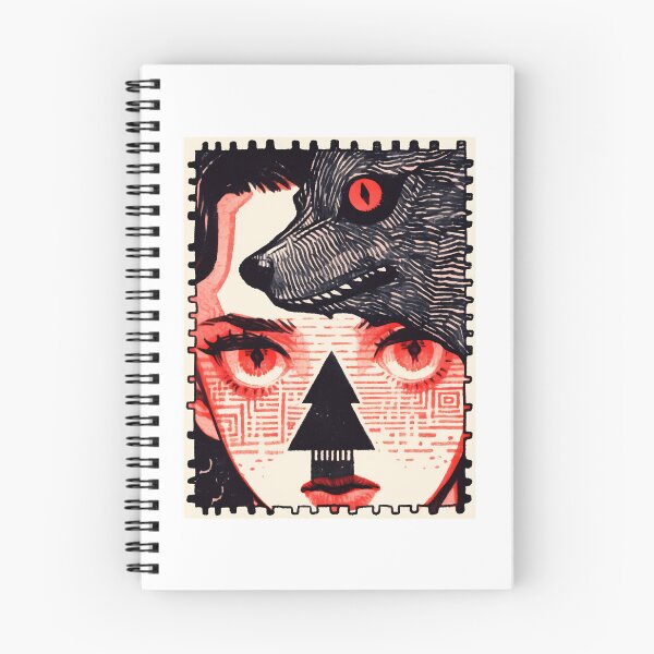 Item preview, Wolf Spirit Girl- ink stamp 2 designed and sold by octoboobs.