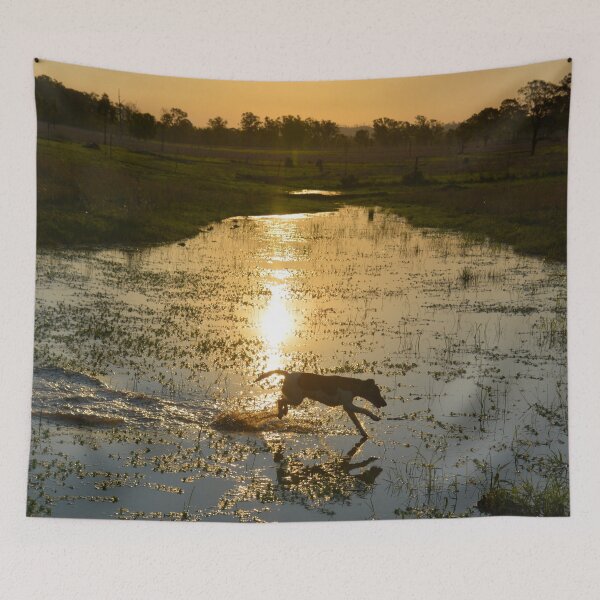 Item preview, END OF THE DAY SWIM FOR SMOOTH HAIRED FOXIE designed and sold by Barbara Jean Photo Art And Design.