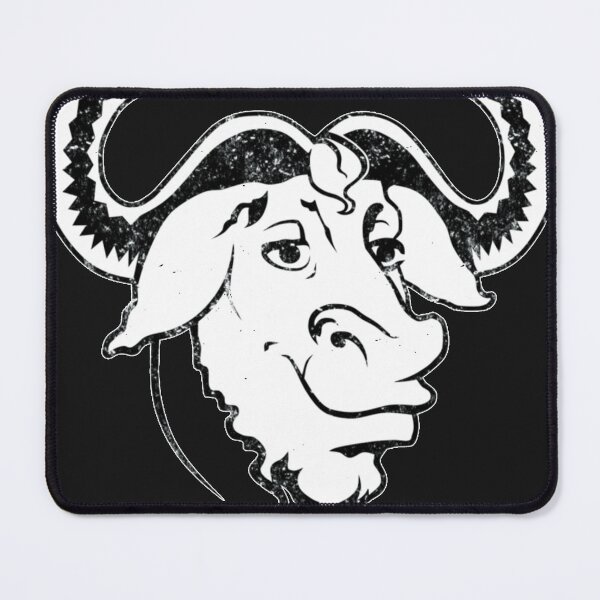 Item preview, GNU Head Official Logo Mascot (Grunge) Hoodie designed and sold by BrodeeTerranova.