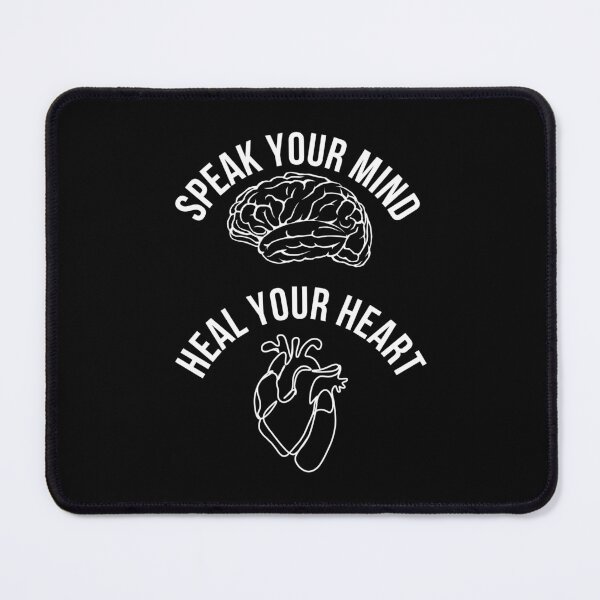 Item preview, Speak Your Mind, Heal Your Heart - Mental Health and Happiness Quotes designed and sold by ethanzakicab.
