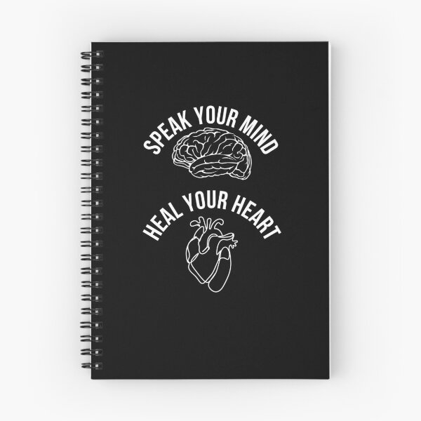 Item preview, Speak Your Mind, Heal Your Heart - Mental Health and Happiness Quotes designed and sold by ethanzakicab.